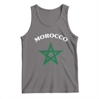Morocco Pride Flag Star Tank Top Patriotic Moroccan Heritage Souvenir
