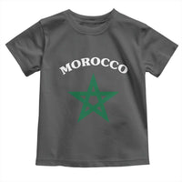 Morocco Pride Flag Star Toddler T Shirt Patriotic Moroccan Heritage Souvenir