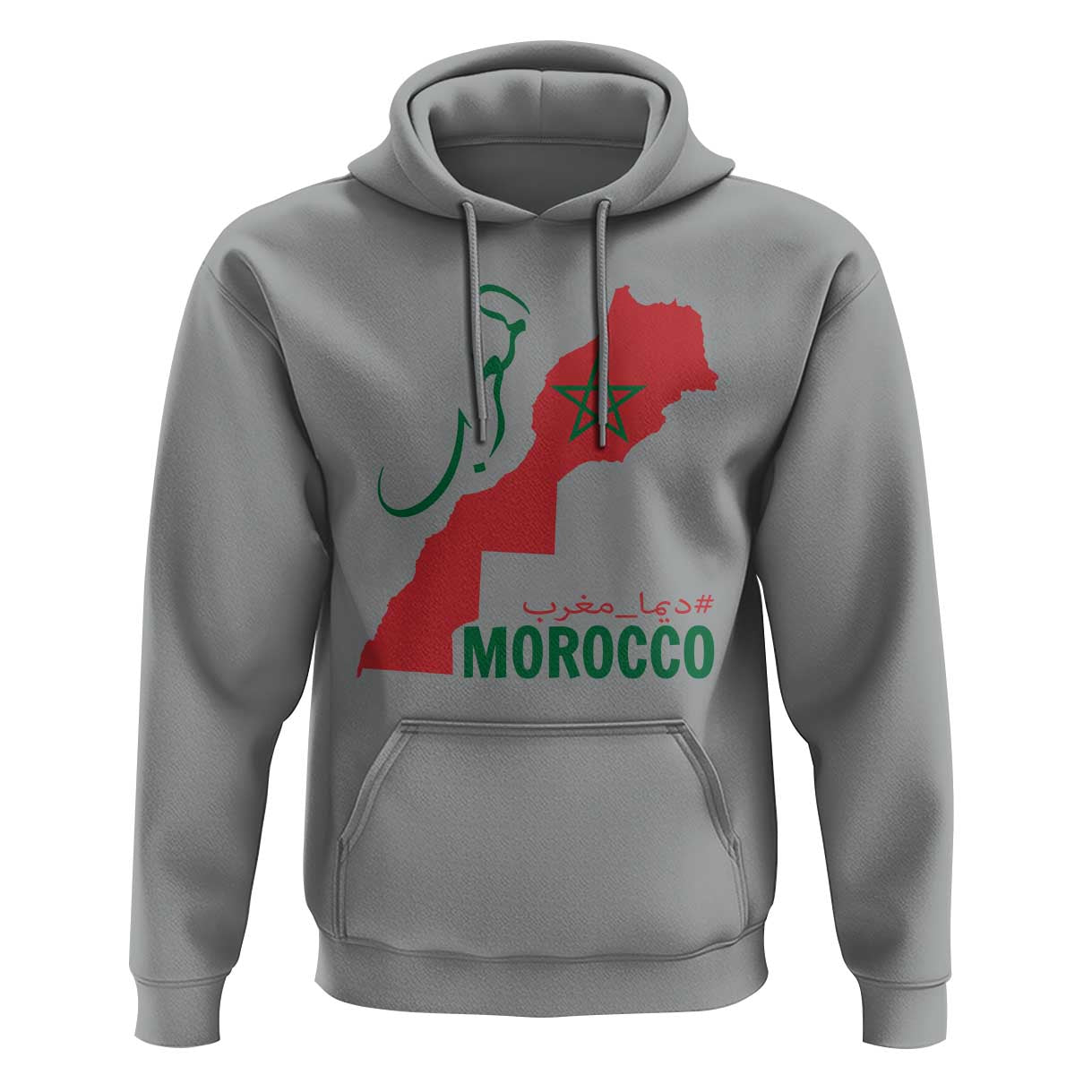 Morocco Map Dima Maghrib with Arabic Calligraphy Hoodie Maghreb Traditional Moroccan Roots Graphic