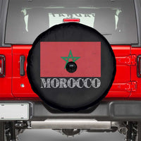 Vintage Morocco Flag Spare Tire Cover Patriotic Moroccan Pride