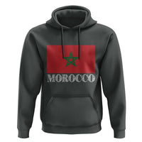 Vintage Morocco Flag Hoodie Patriotic Moroccan Pride