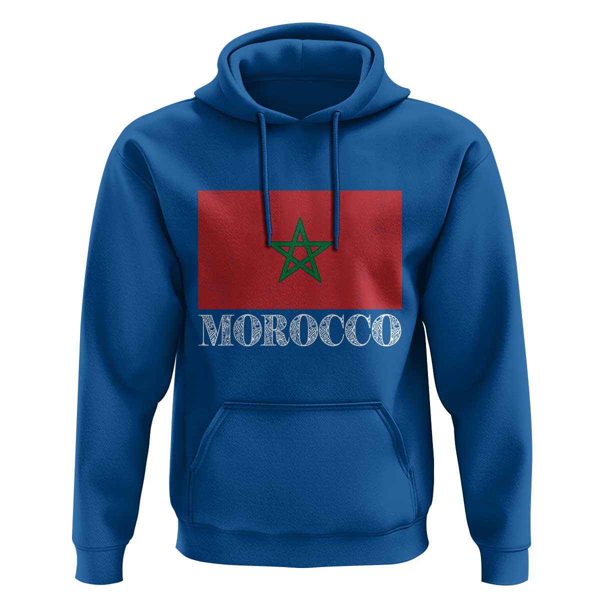 Vintage Morocco Flag Hoodie Patriotic Moroccan Pride