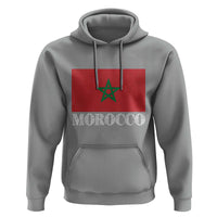 Vintage Morocco Flag Hoodie Patriotic Moroccan Pride
