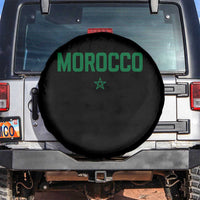Morocco Star Flag Minimalist Moroccan Pride Spare Tire Cover