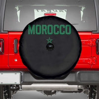 Morocco Star Flag Minimalist Moroccan Pride Spare Tire Cover