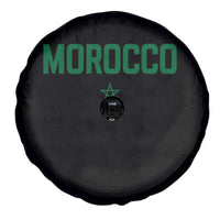 Morocco Star Flag Minimalist Moroccan Pride Spare Tire Cover