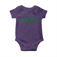 Morocco Star Flag Minimalist Moroccan Pride Baby Onesie