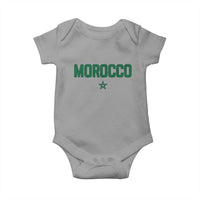 Morocco Star Flag Minimalist Moroccan Pride Baby Onesie