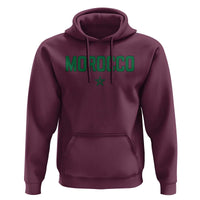 Morocco Star Flag Minimalist Moroccan Pride Hoodie