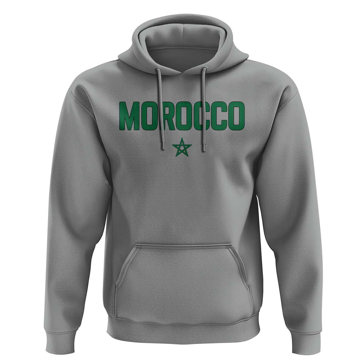 Morocco Star Flag Minimalist Moroccan Pride Hoodie