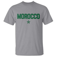 Morocco Star Flag Minimalist Moroccan Pride T Shirt