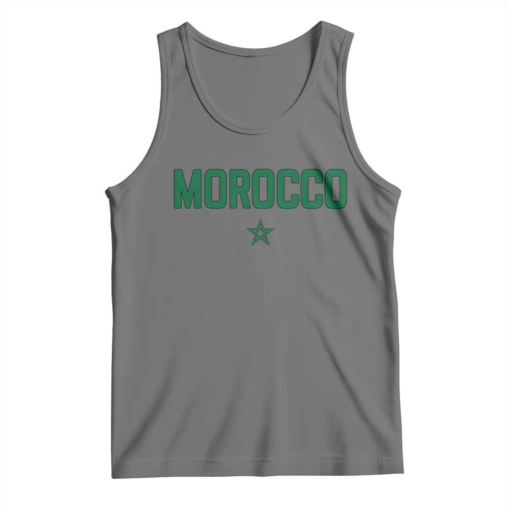 Morocco Star Flag Minimalist Moroccan Pride Tank Top