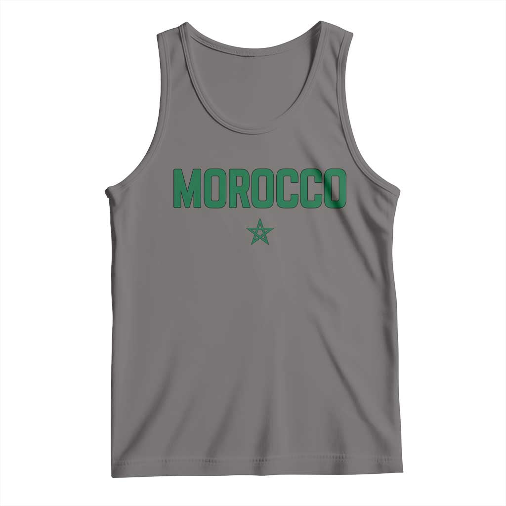Morocco Star Flag Minimalist Moroccan Pride Tank Top