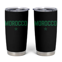 Morocco Star Flag Minimalist Moroccan Pride Tumbler Cup