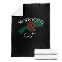 Morocco Lion Maghrib Moroccan Spirit Heritage Throw Blanket