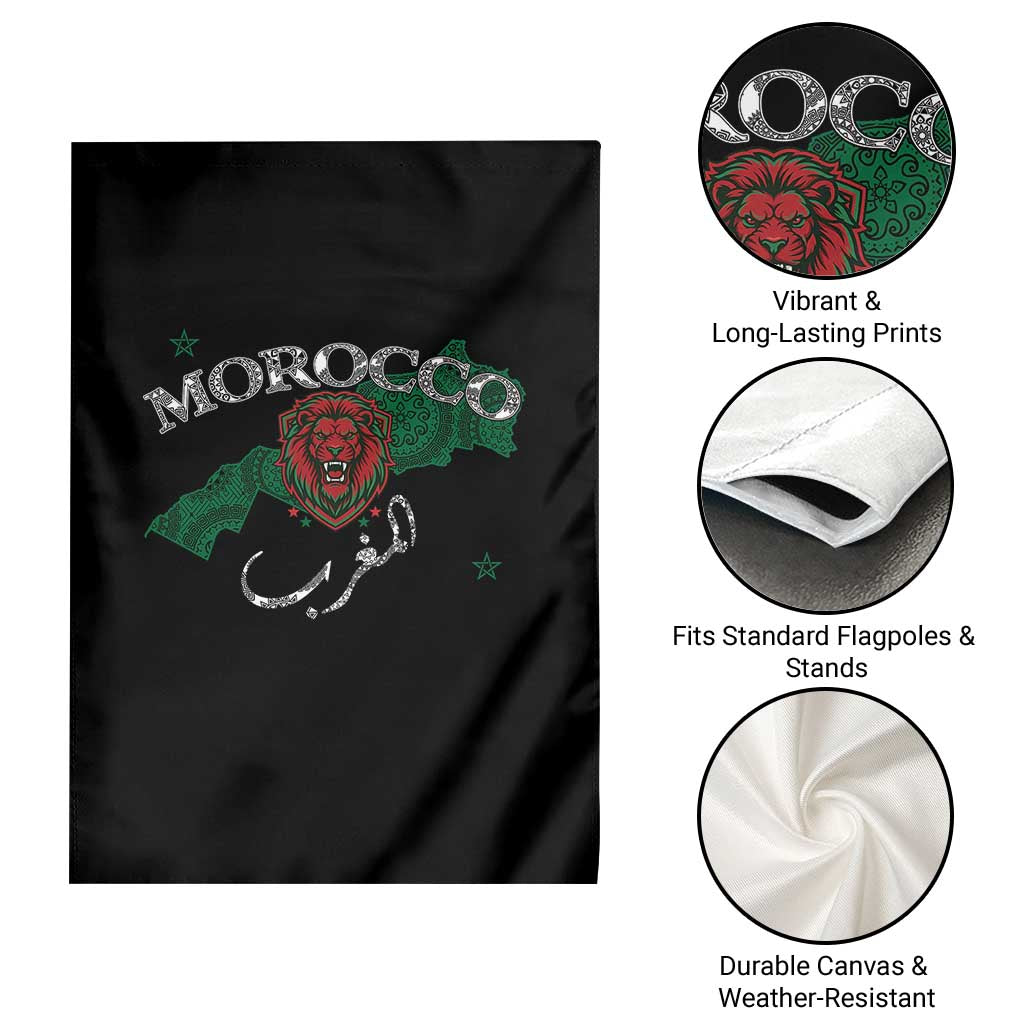 Morocco Lion Maghrib Moroccan Spirit Heritage Garden Flag