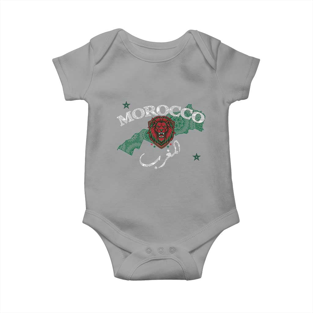 Morocco Lion Maghrib Moroccan Spirit Heritage Baby Onesie