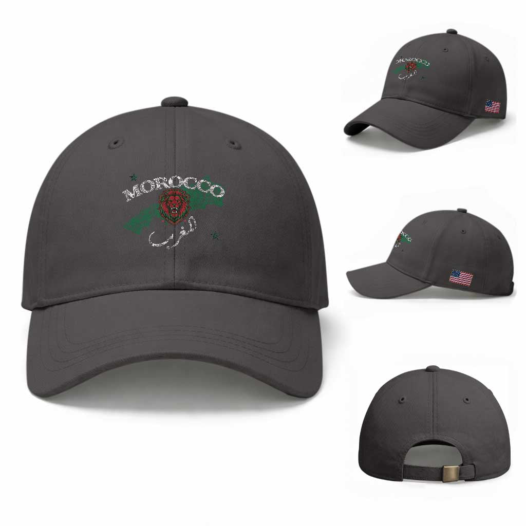 Morocco Lion Maghrib Moroccan Spirit Heritage Baseball Cap