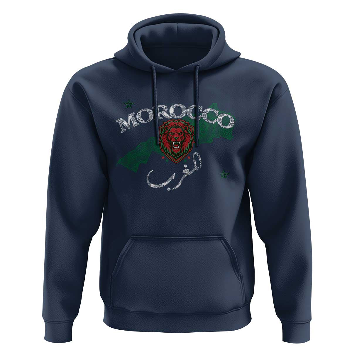Morocco Lion Maghrib Moroccan Spirit Heritage Hoodie