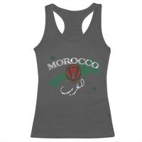 Morocco Lion Maghrib Moroccan Spirit Heritage Racerback Tank Top