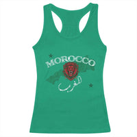 Morocco Lion Maghrib Moroccan Spirit Heritage Racerback Tank Top