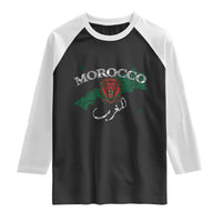Morocco Lion Maghrib Moroccan Spirit Heritage Raglan Shirt