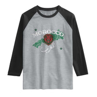 Morocco Lion Maghrib Moroccan Spirit Heritage Raglan Shirt