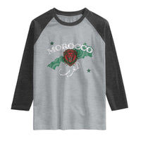 Morocco Lion Maghrib Moroccan Spirit Heritage Raglan Shirt