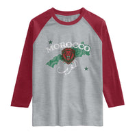 Morocco Lion Maghrib Moroccan Spirit Heritage Raglan Shirt