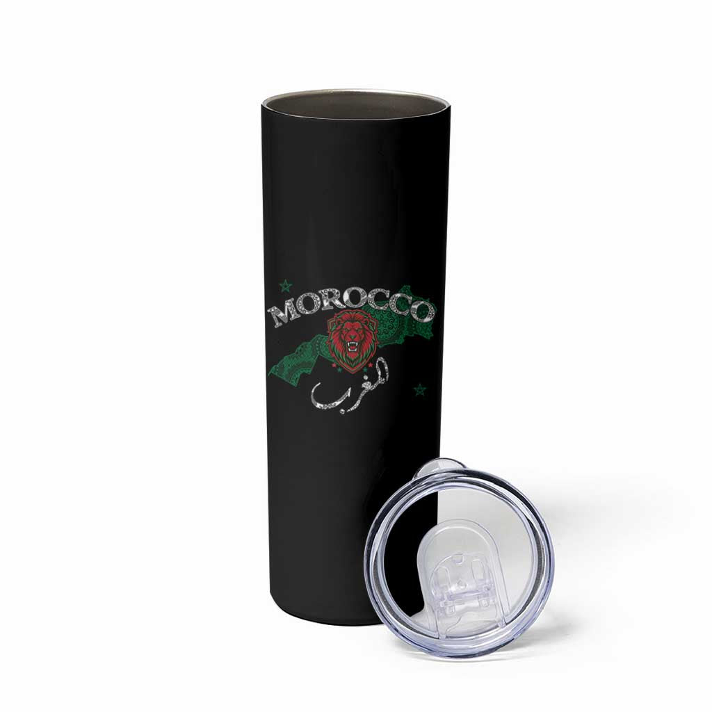 Morocco Lion Maghrib Moroccan Spirit Heritage Skinny Tumbler