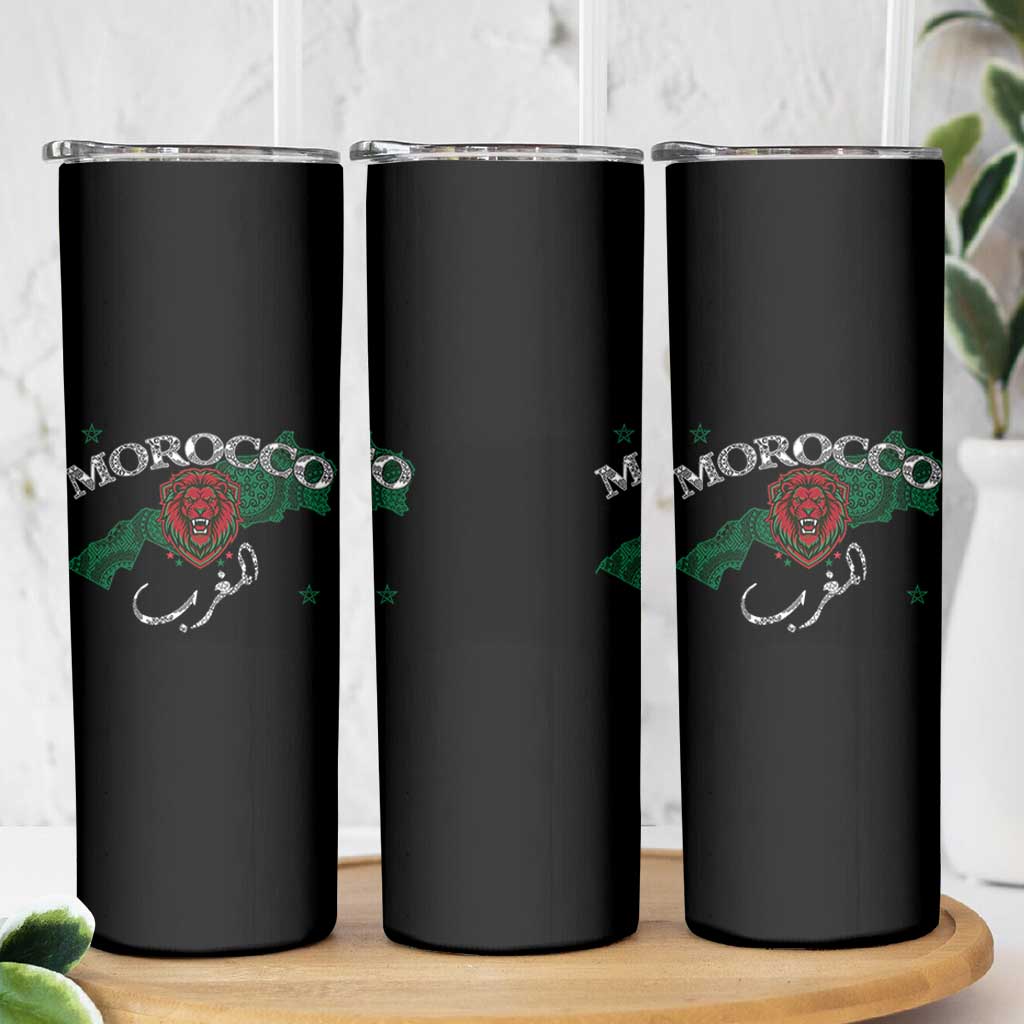 Morocco Lion Maghrib Moroccan Spirit Heritage Skinny Tumbler