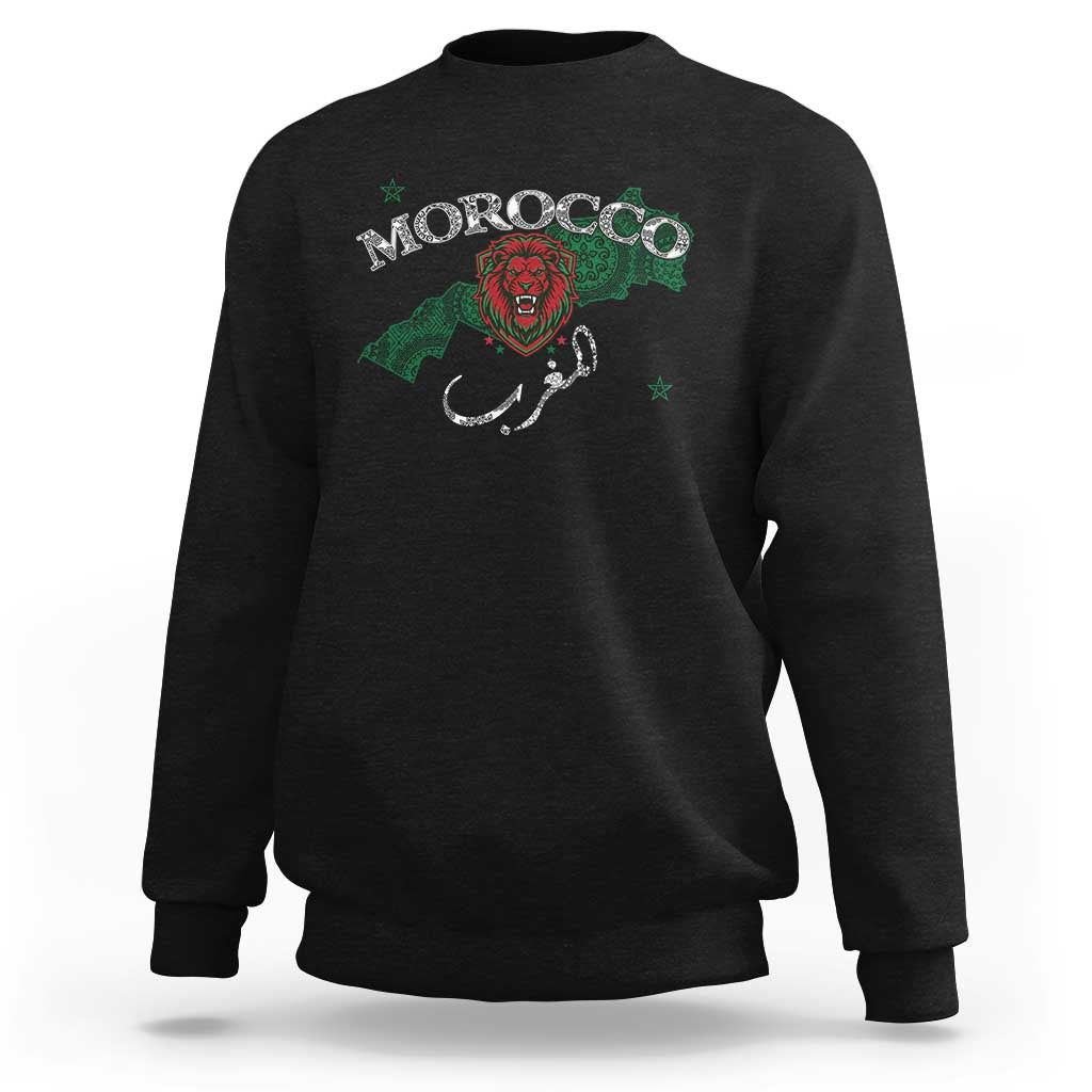 Morocco Lion Maghrib Moroccan Spirit Heritage Sweatshirt