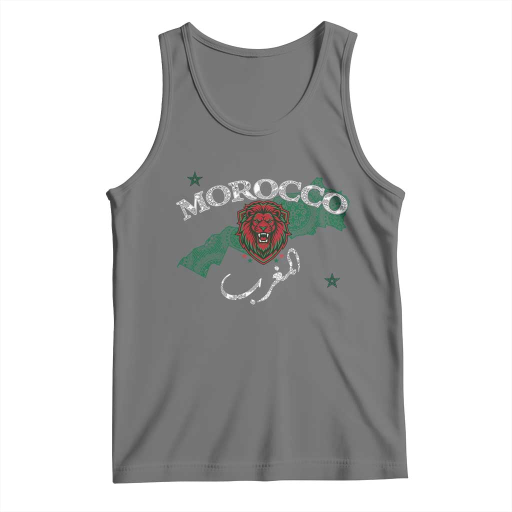 Morocco Lion Maghrib Moroccan Spirit Heritage Tank Top