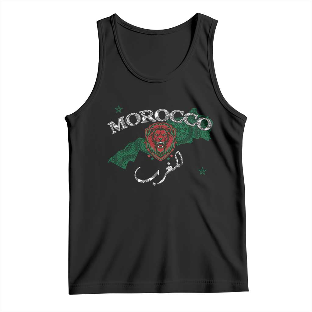 Morocco Lion Maghrib Moroccan Spirit Heritage Tank Top