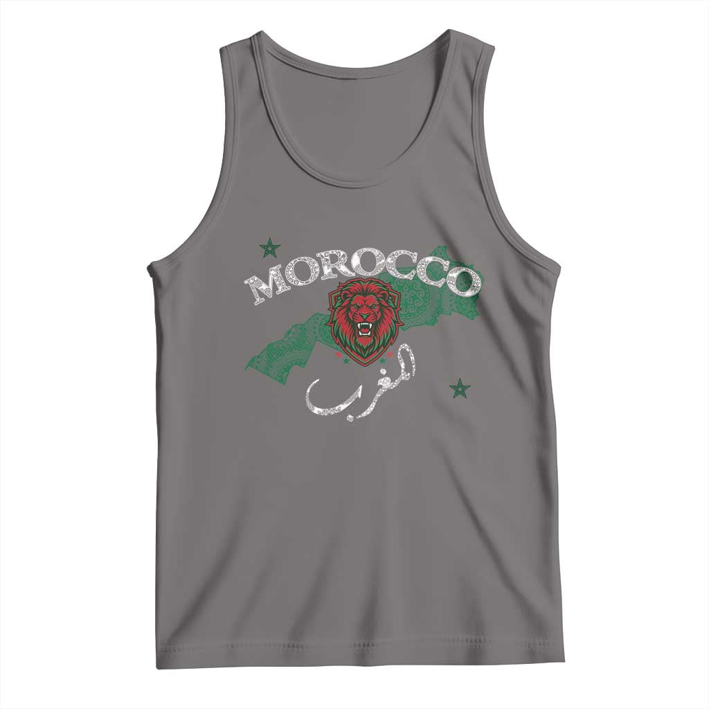 Morocco Lion Maghrib Moroccan Spirit Heritage Tank Top