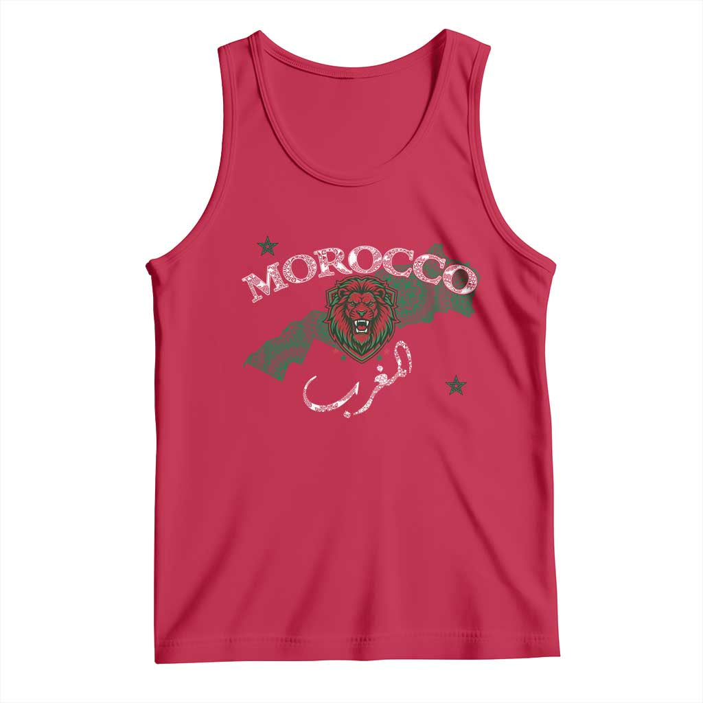 Morocco Lion Maghrib Moroccan Spirit Heritage Tank Top