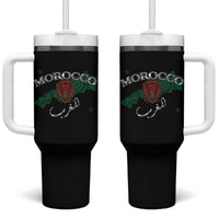 Morocco Lion Maghrib Moroccan Spirit Heritage Tumbler With Handle