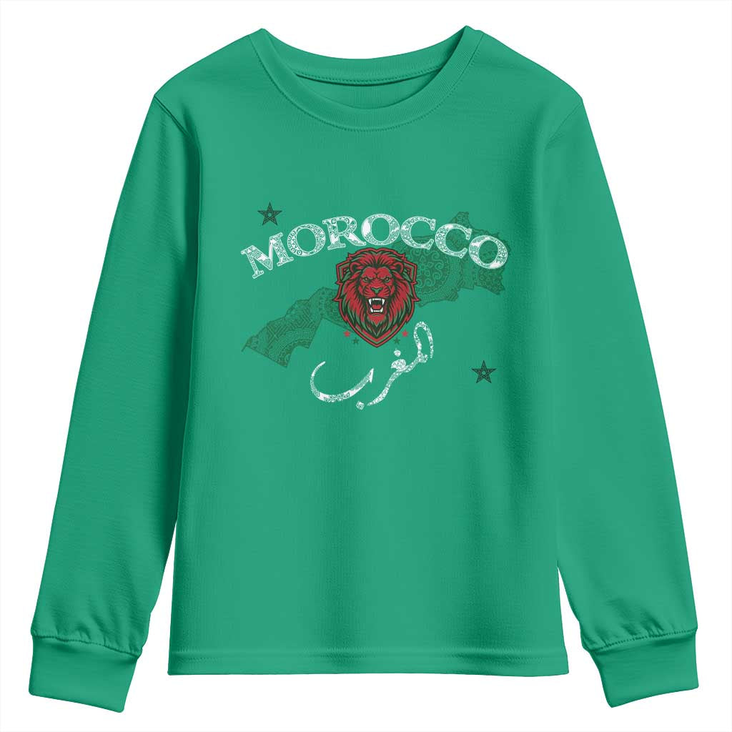 Morocco Lion Maghrib Moroccan Spirit Heritage Youth Sweatshirt