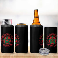 I'm Just Here for Morocco 4 in 1 Can Cooler Tumbler Funny Moroccan Pride Supporter Sports Fan