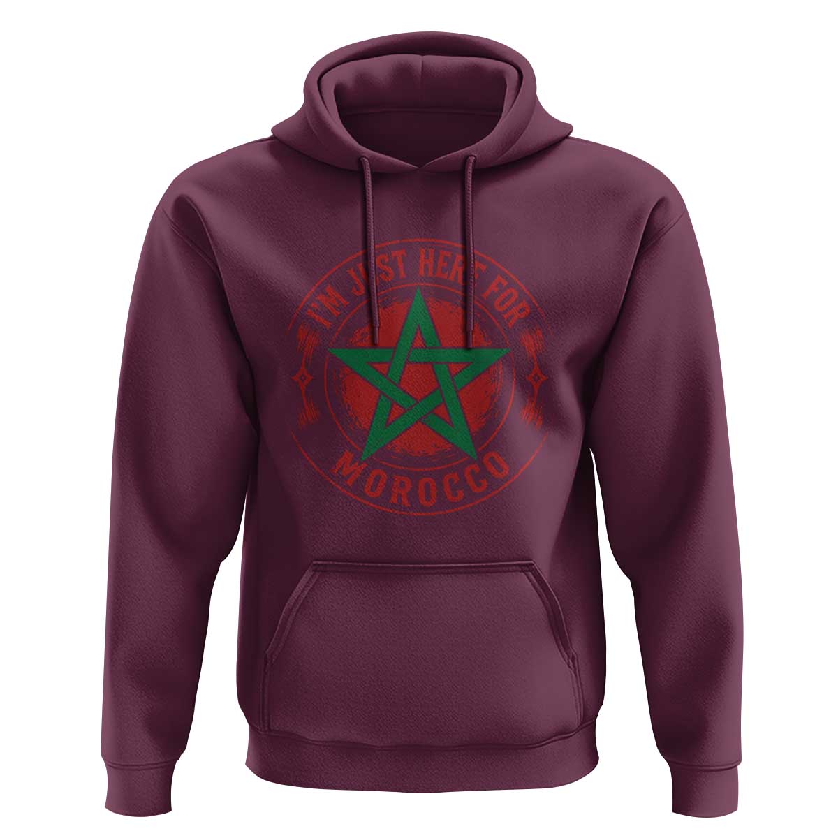 I'm Just Here for Morocco Hoodie Funny Moroccan Pride Supporter Sports Fan