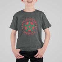 I'm Just Here for Morocco T Shirt For Kid Funny Moroccan Pride Supporter Sports Fan