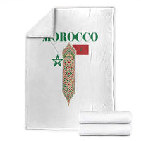 Traditional Moroccan Mosaic Archway Graphic Throw Blanket Morocco Architecture Tile Pattern