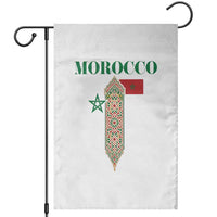 Traditional Moroccan Mosaic Archway Graphic Garden Flag Morocco Architecture Tile Pattern