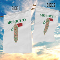 Traditional Moroccan Mosaic Archway Graphic Garden Flag Morocco Architecture Tile Pattern