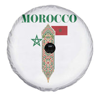 Traditional Moroccan Mosaic Archway Graphic Spare Tire Cover Morocco Architecture Tile Pattern