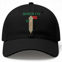 Traditional Moroccan Mosaic Archway Graphic Baseball Cap Morocco Architecture Tile Pattern