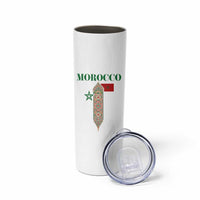 Traditional Moroccan Mosaic Archway Graphic Skinny Tumbler Morocco Architecture Tile Pattern