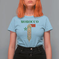 Traditional Moroccan Mosaic Archway Graphic T Shirt For Women Morocco Architecture Tile Pattern