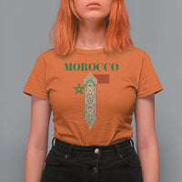 Traditional Moroccan Mosaic Archway Graphic T Shirt For Women Morocco Architecture Tile Pattern