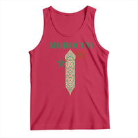 Traditional Moroccan Mosaic Archway Graphic Tank Top Morocco Architecture Tile Pattern